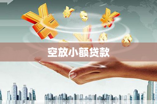 龙南空放小额贷款
