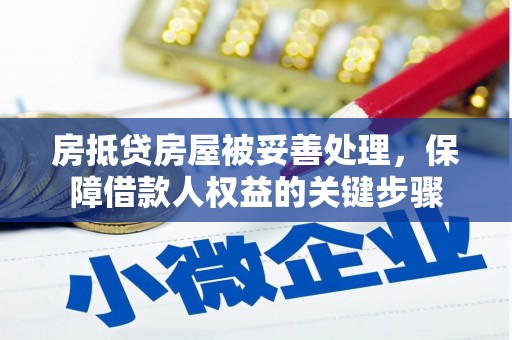 雾台房抵贷房屋被妥善处理，保障借款人权益的关键步骤