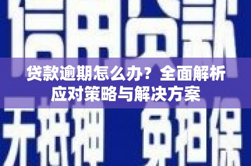 员山贷款逾期怎么办？全面解析应对策略与解决方案