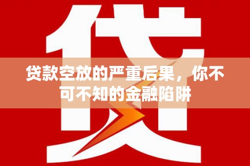 寻甸贷款空放的严重后果，你不可不知的金融陷阱