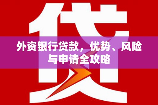 南州外资银行贷款，优势、风险与申请全攻略