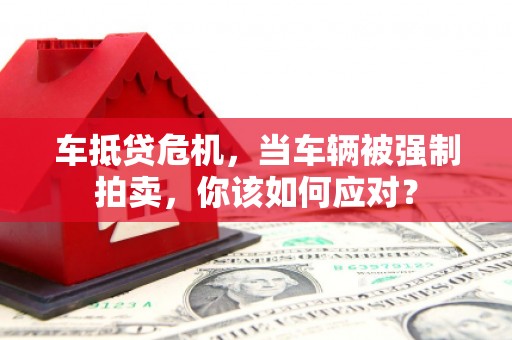 潍城车抵贷危机，当车辆被强制拍卖，你该如何应对？