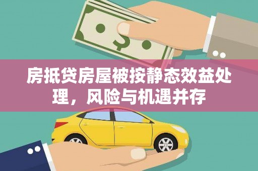 武陵源房抵贷房屋被按静态效益处理，风险与机遇并存