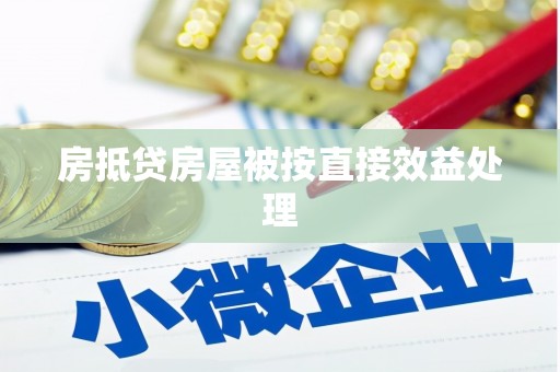 远安房抵贷房屋被按直接效益处理