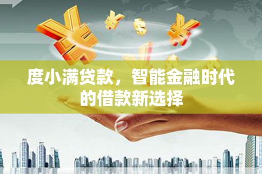 太和度小满贷款，智能金融时代的借款新选择