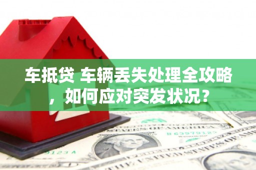 太和车抵贷 车辆丢失处理全攻略，如何应对突发状况？