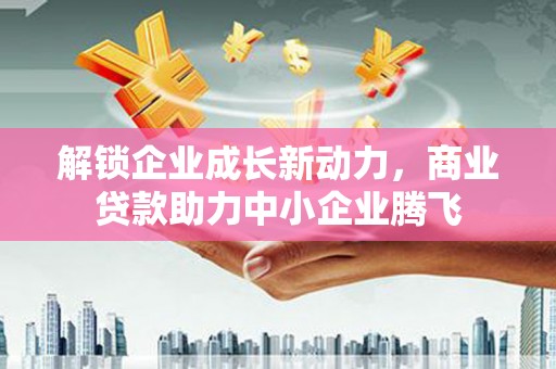 贺兰解锁企业成长新动力，商业贷款助力中小企业腾飞