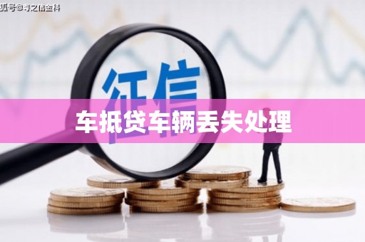 江阴车抵贷车辆丢失处理