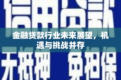 宜兰金融贷款行业未来展望，机遇与挑战并存