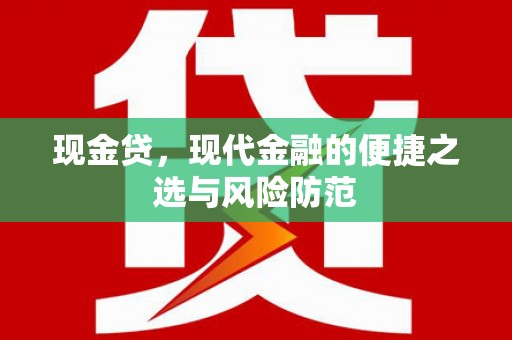 柳城现金贷，现代金融的便捷之选与风险防范
