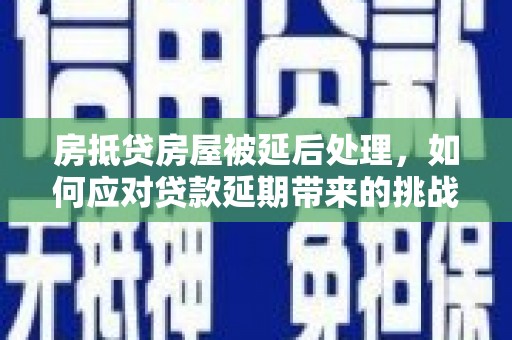 信宜房抵贷房屋被延后处理，如何应对贷款延期带来的挑战？