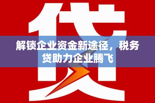 义县解锁企业资金新途径，税务贷助力企业腾飞