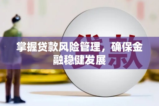 大祥掌握贷款风险管理，确保金融稳健发展