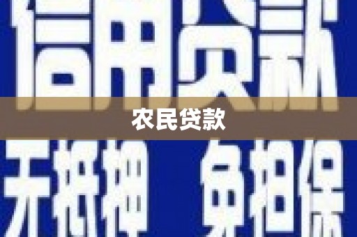 彬县农民贷款