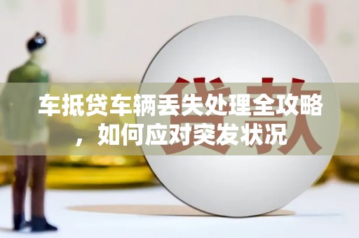 江苏车抵贷车辆丢失处理全攻略，如何应对突发状况