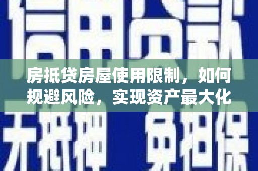 镇宁房抵贷房屋使用限制，如何规避风险，实现资产最大化？