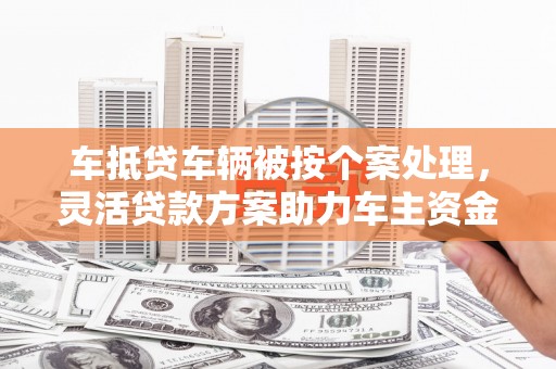 新埔车抵贷车辆被按个案处理，灵活贷款方案助力车主资金周转