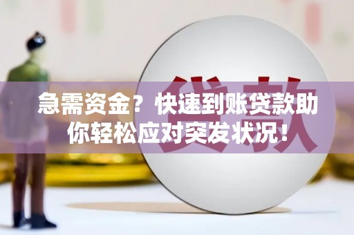 玛曲急需资金？快速到账贷款助你轻松应对突发状况！