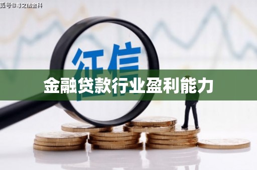 阿拉善盟金融贷款行业盈利能力