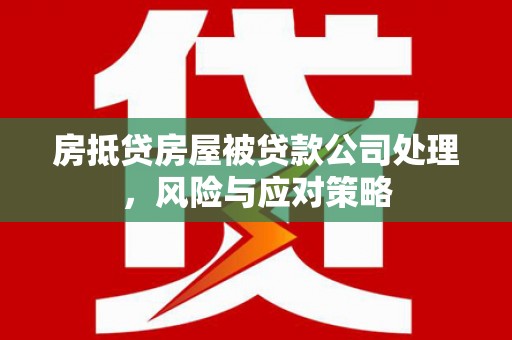 馆陶房抵贷房屋被贷款公司处理，风险与应对策略