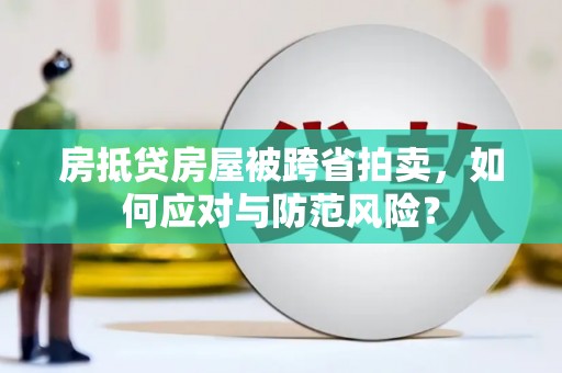 甘德房抵贷房屋被跨省拍卖，如何应对与防范风险？