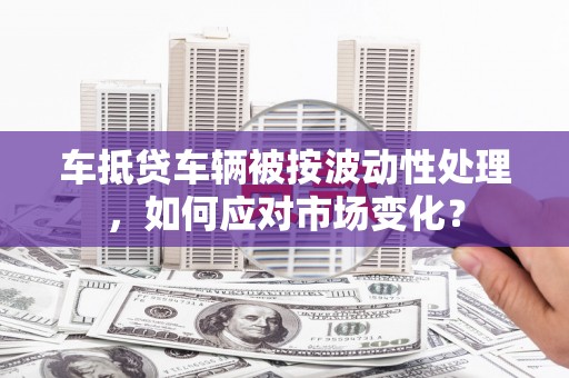 普兰店车抵贷车辆被按波动性处理，如何应对市场变化？