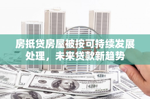 大洼房抵贷房屋被按可持续发展处理，未来贷款新趋势