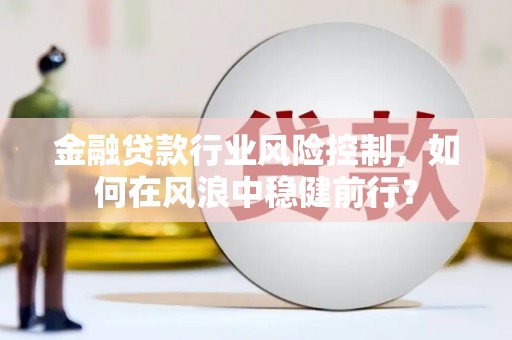 余姚金融贷款行业风险控制，如何在风浪中稳健前行？