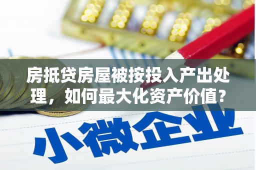 达仁房抵贷房屋被按投入产出处理，如何最大化资产价值？