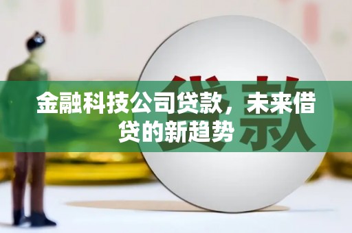 友好金融科技公司贷款，未来借贷的新趋势