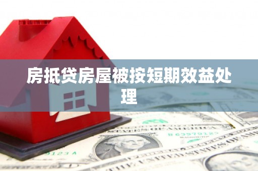 民丰房抵贷房屋被按短期效益处理