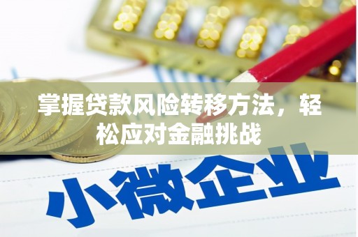 清丰掌握贷款风险转移方法，轻松应对金融挑战