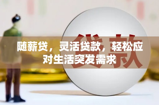 忻府随薪贷，灵活贷款，轻松应对生活突发需求