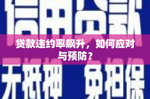 汉滨贷款违约率飙升，如何应对与预防？