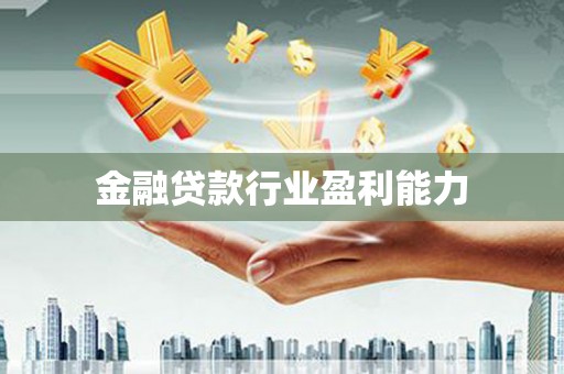 永川金融贷款行业盈利能力