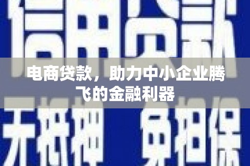 丹寨电商贷款，助力中小企业腾飞的金融利器