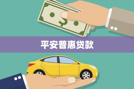 马公平安普惠贷款
