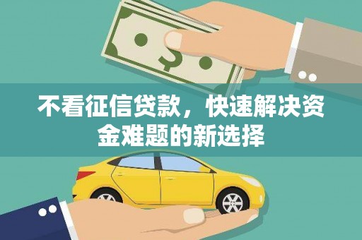 金沙不看征信贷款，快速解决资金难题的新选择