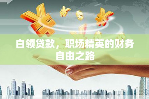 廉江白领贷款，职场精英的财务自由之路