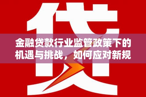 汝城金融贷款行业监管政策下的机遇与挑战，如何应对新规？
