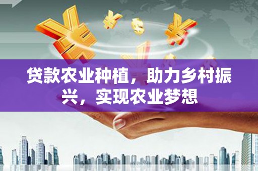 里港贷款农业种植，助力乡村振兴，实现农业梦想