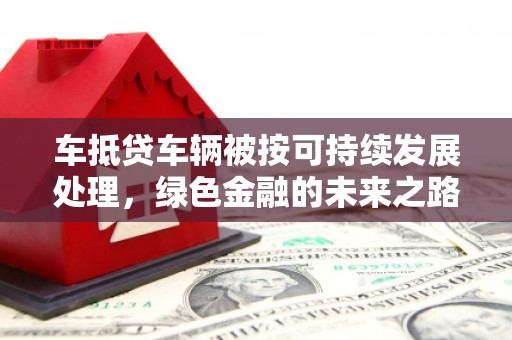 武江车抵贷车辆被按可持续发展处理，绿色金融的未来之路
