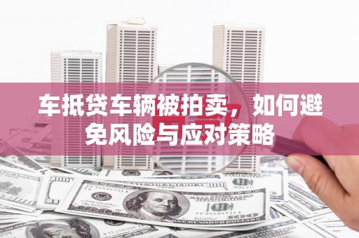 定南车抵贷车辆被拍卖，如何避免风险与应对策略