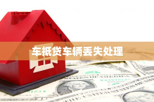 柳北车抵贷车辆丢失处理