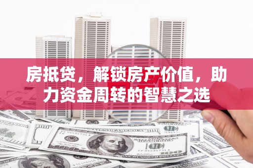 武功房抵贷，解锁房产价值，助力资金周转的智慧之选