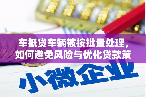 白云鄂博矿区车抵贷车辆被按批量处理，如何避免风险与优化贷款策略
