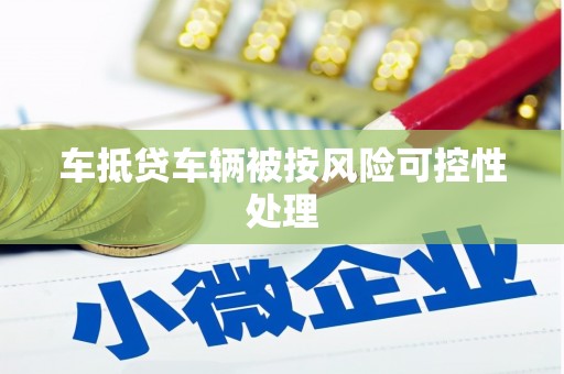 青海车抵贷车辆被按风险可控性处理