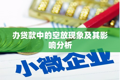 东至办贷款中的空放现象及其影响分析