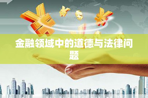 铜陵金融领域中的道德与法律问题